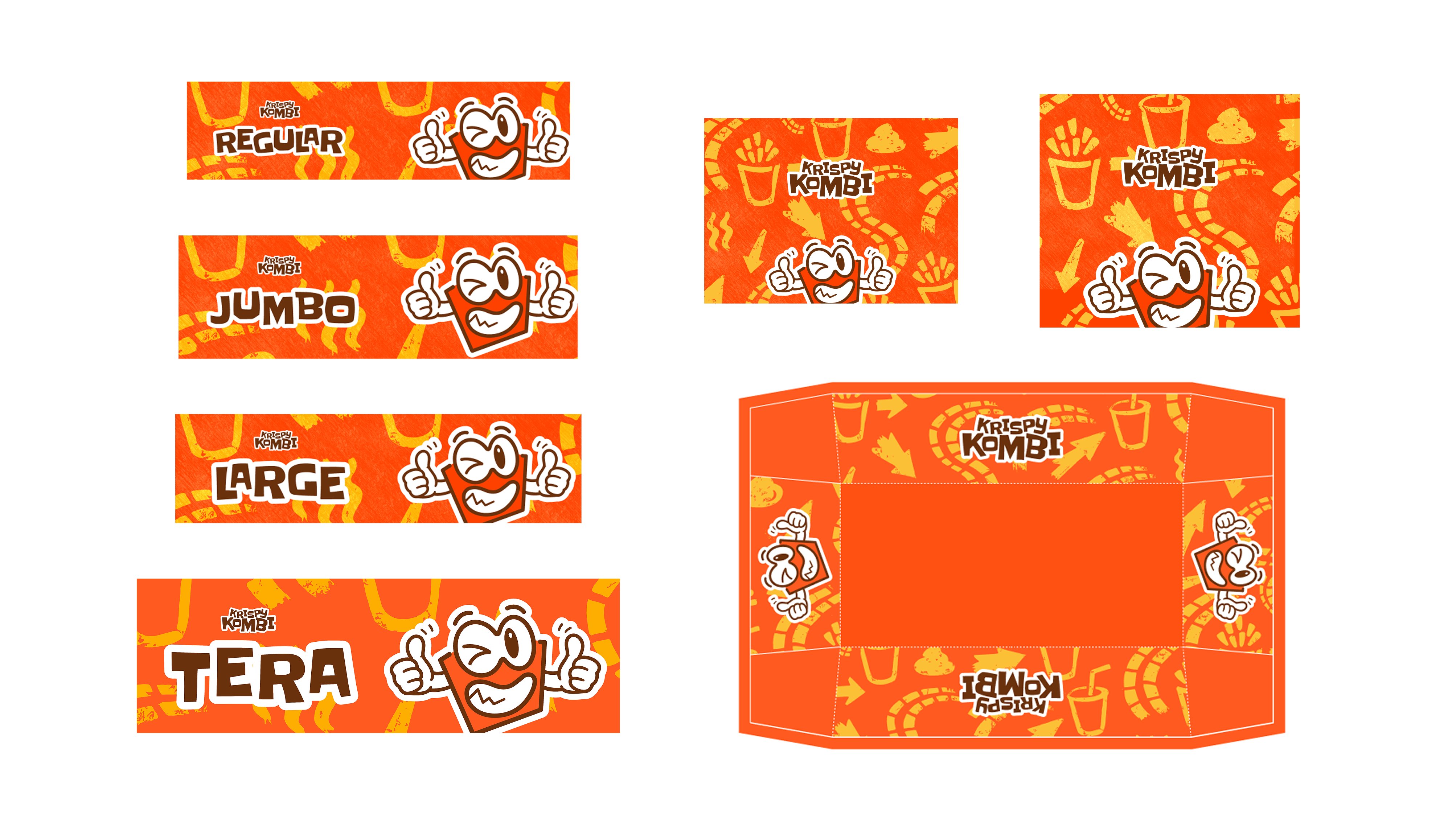 Krispy Kombi Packaging Layouts